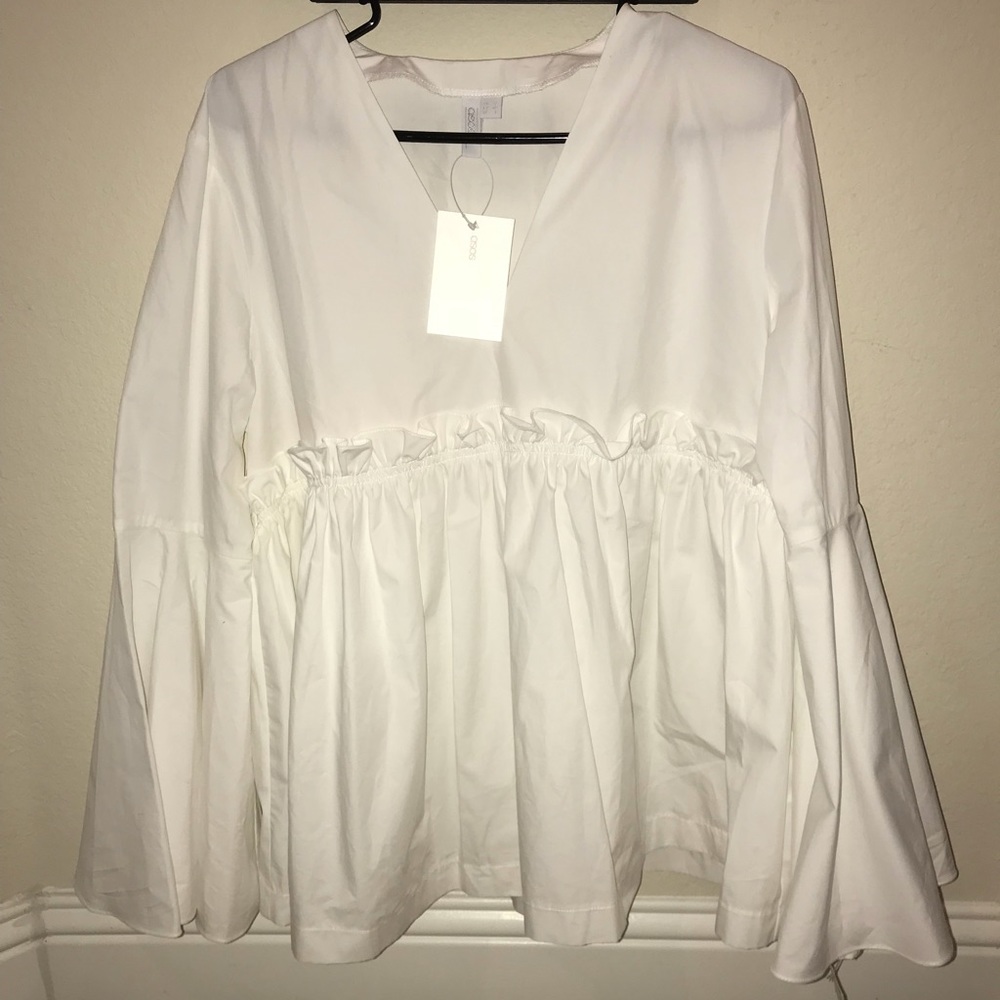 Brand new white long sleeve ASOS top